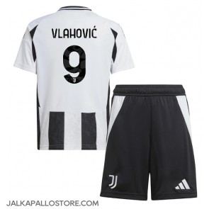 Juventus Dusan Vlahovic #9 Kotipaita Lapsille 2024-25 Lyhythihainen (+ shortsit)